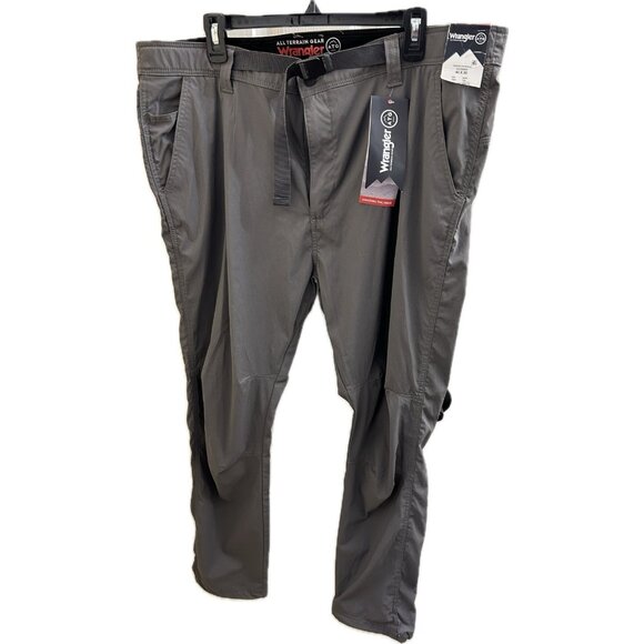 Wrangler ATG Pants Mens 40X30 Gray Flex Utility Gorp Core Belted Workwear Tech - Picture 1 of 15